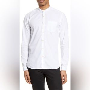 Oliver Spencer Band Collar Dress Shirt (Size 15.5, M)